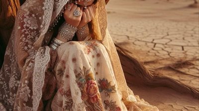 فتاه في الصحراء 