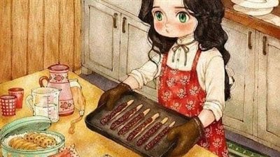 التلميذه والطعام 