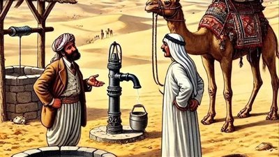 مرّ مچنون على عابد يناجي ربه وهو يبكي